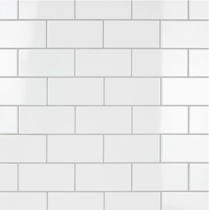 SS-8062408 |Autograph 4"x8" Subway Bianco (Gloss) - SAMPLE