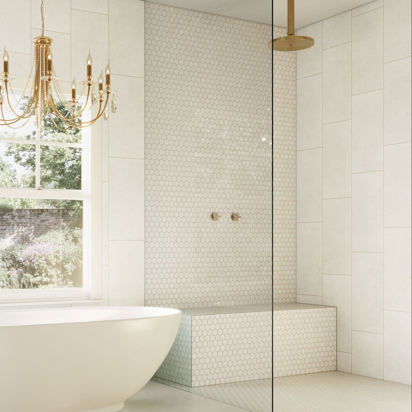 Uptown | 1.5" Hexagon Porcelain Mosaic Tile