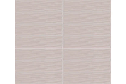Kreative Studio | 4"x16" Porcelain Ripple Deco Wall Tile