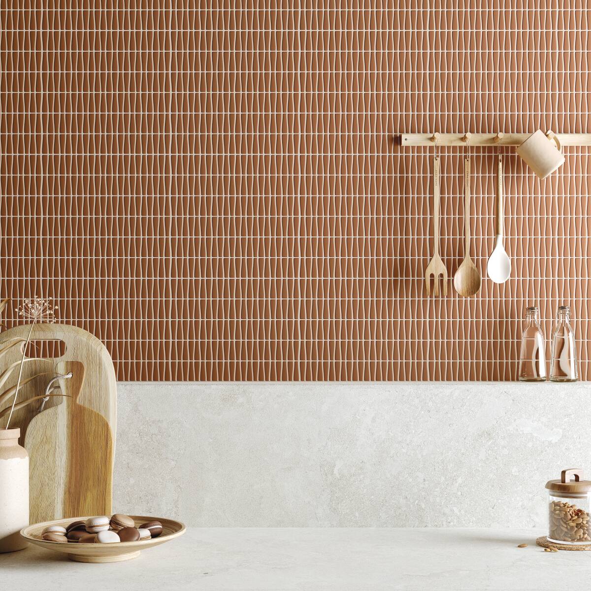 Dash | 12"x12" Sobro Recycled Glass Mosaic Tile