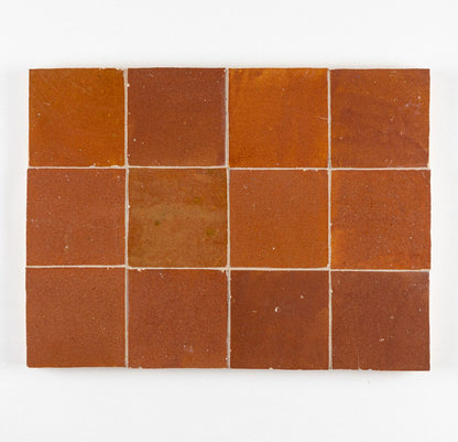 Zellige Moderne | 4"x4" Terracotta Wall Tile