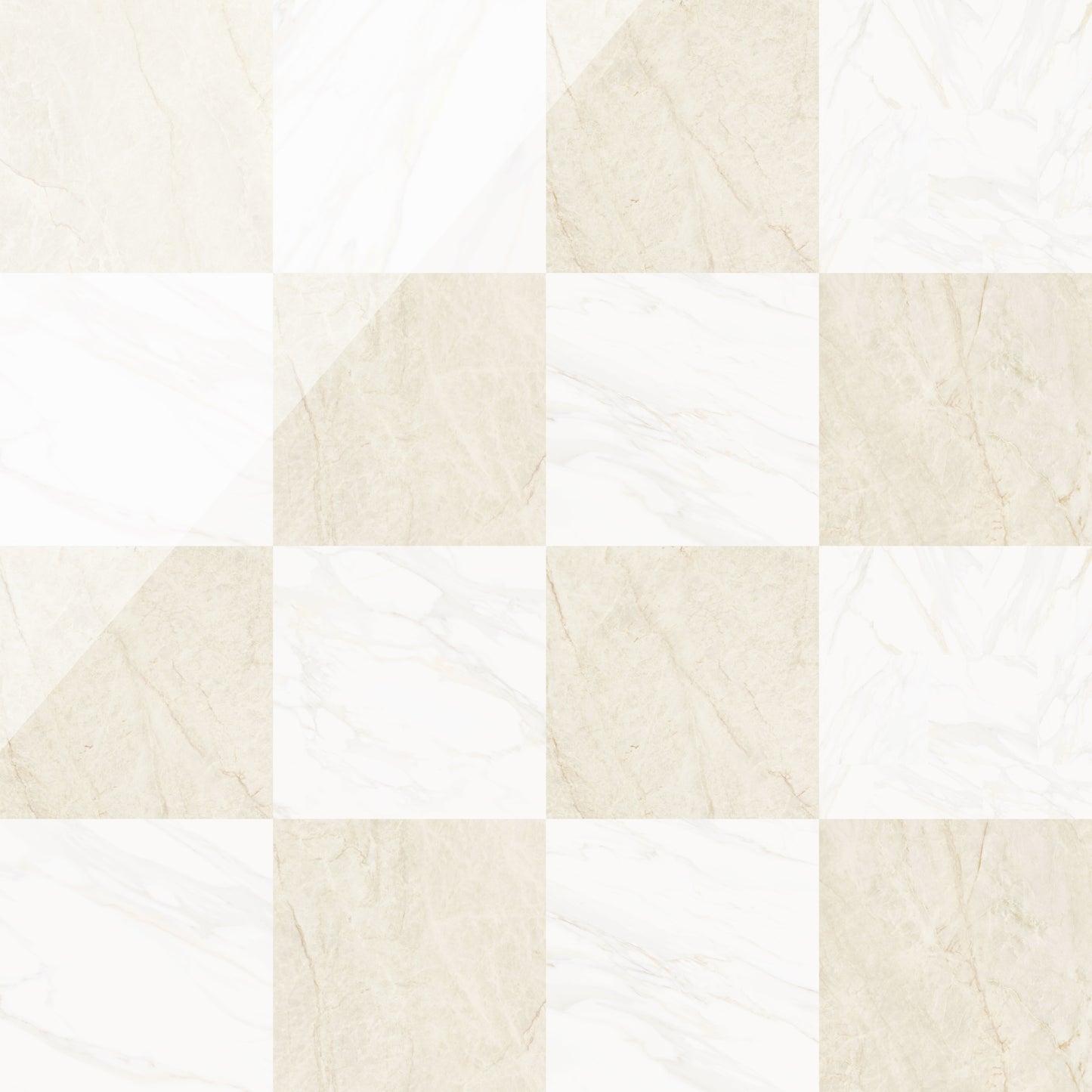 Precious Checkerboard | 24"x24" Marble Look Floor & Wall Tile