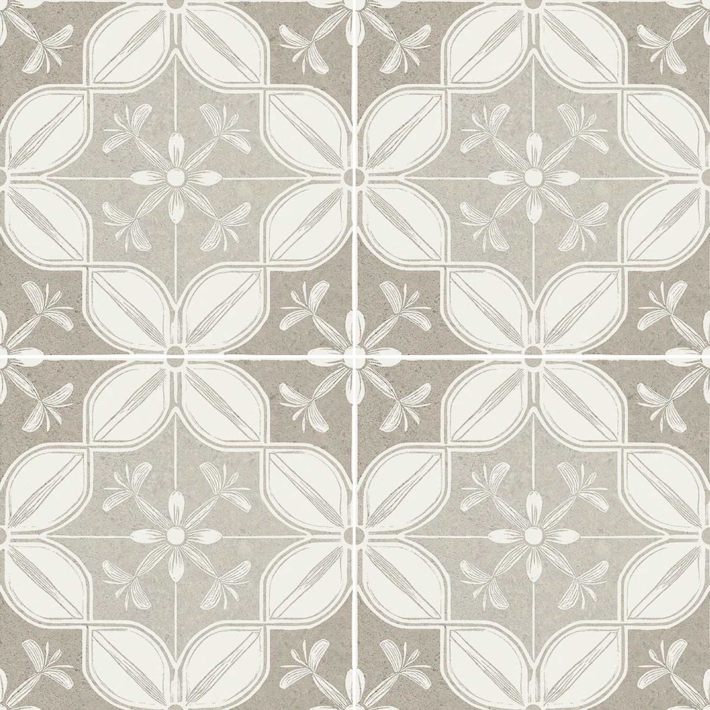 Flora Moda | 6"x6" Senda Porcelain Encaustic Look Floor & Wall Tile