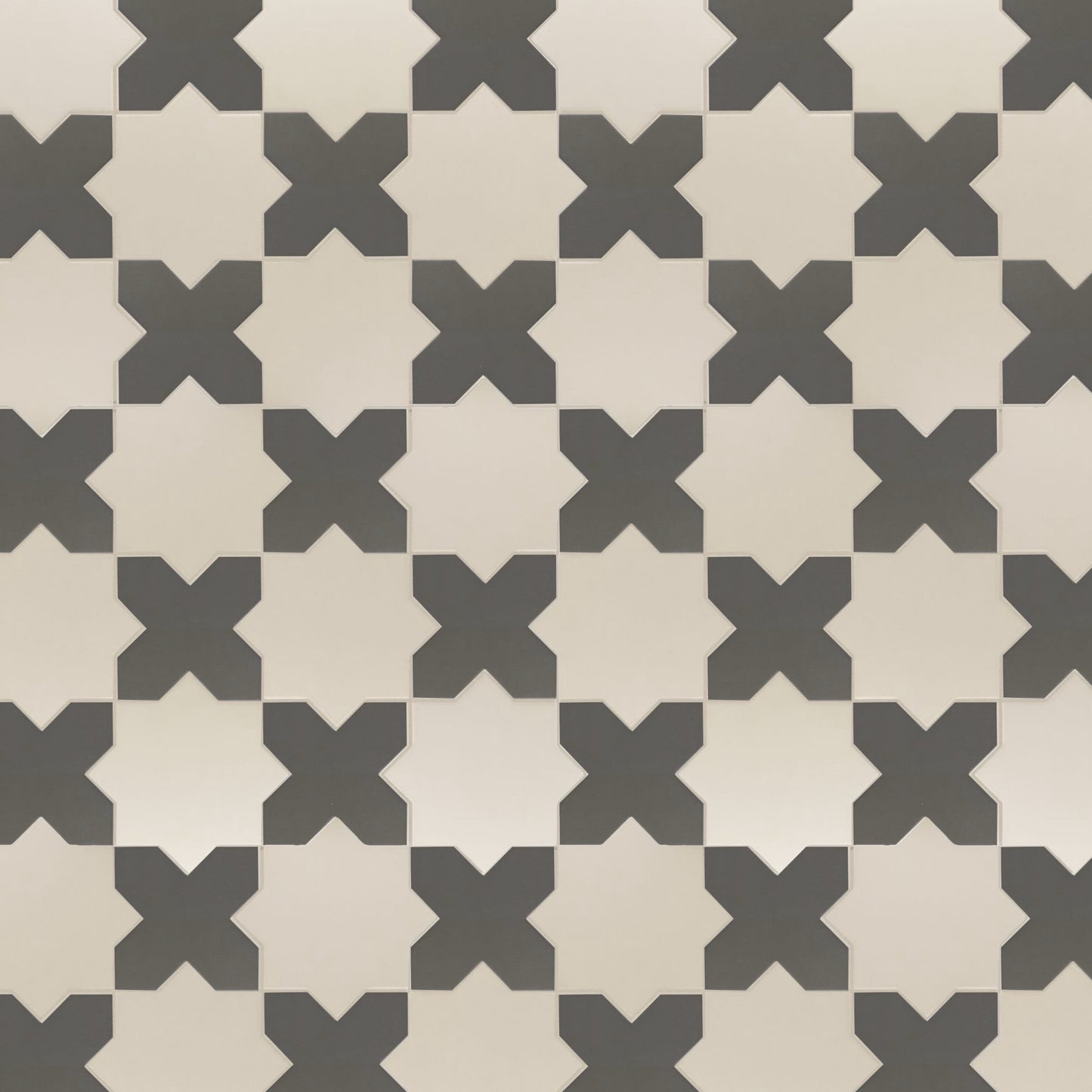 Porto Checker | Porcelain Star+Cross Floor & Wall Tile