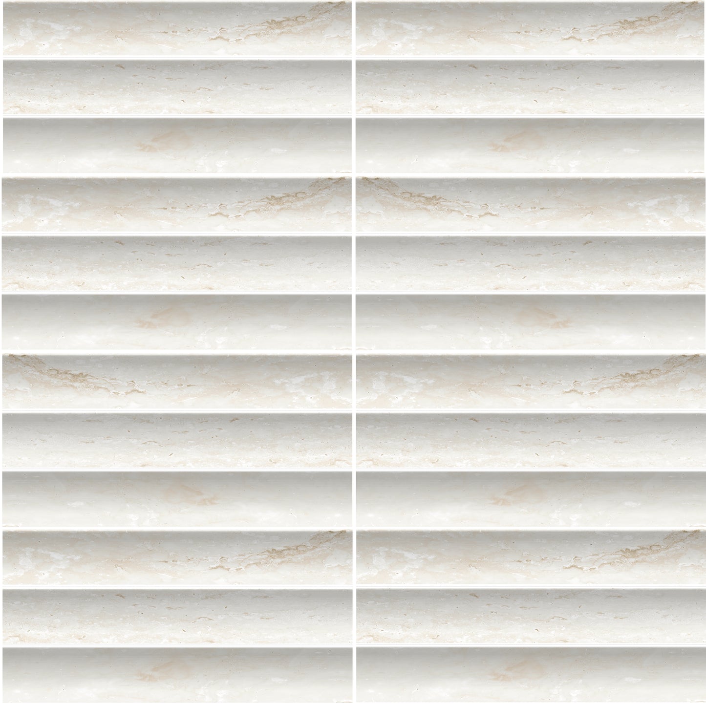Argos Fluted | 4.5"x9" Porcelain Fluted Marble Look Wall Tile