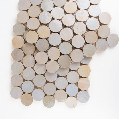 Zellige Moderne | 2"x2" Terracotta Circles Mosaic Tile