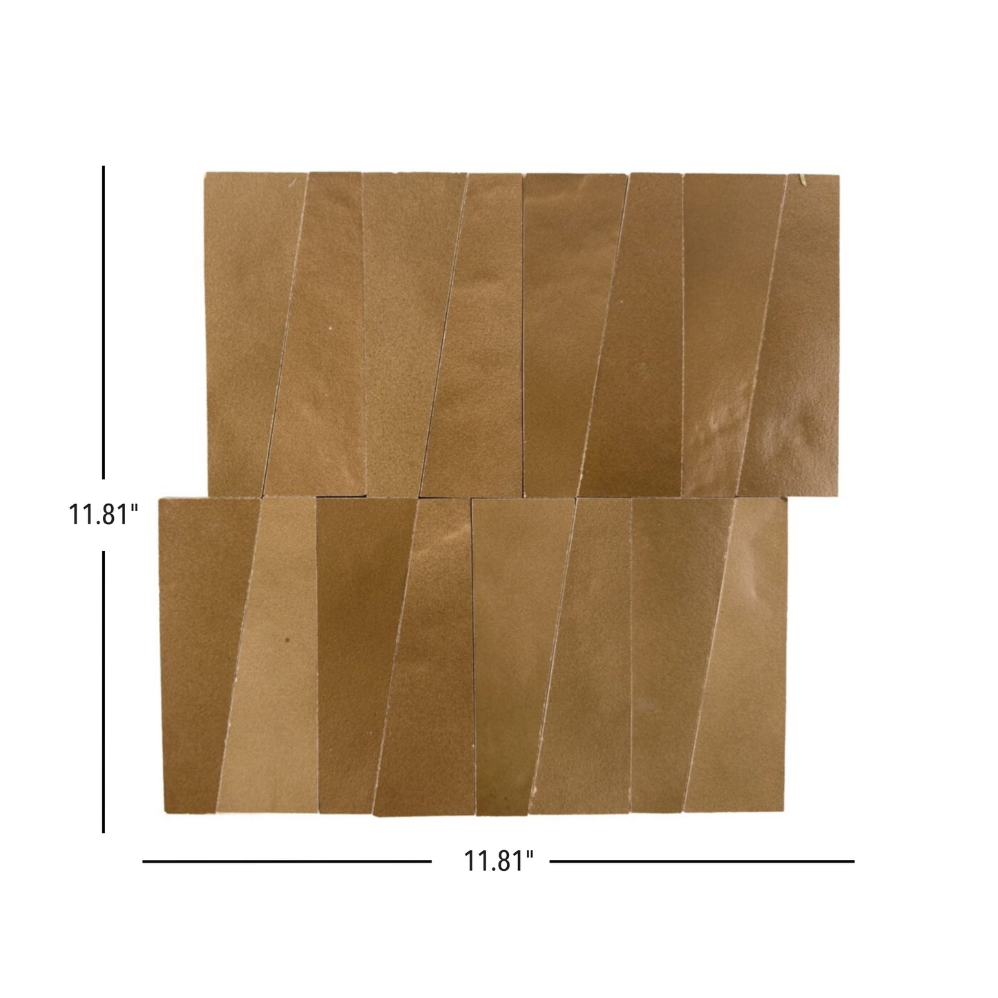 Atlas Zellige | 12"x12" Trapezoid Zellige Look Ceramic Mosaic Wall Tile