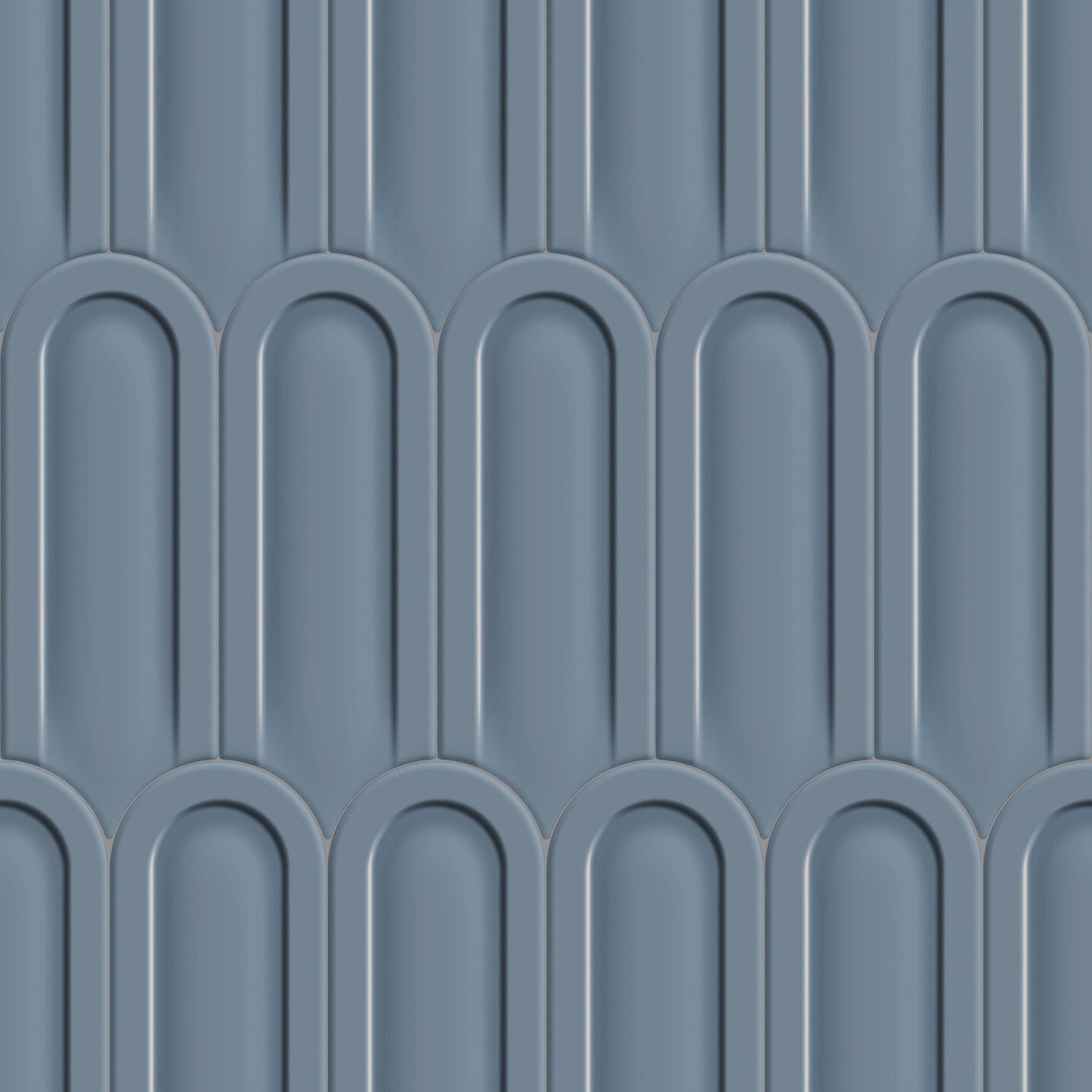 Gala | 3"x8.5" Elongated Beveled Fan Ceramic Wall Tile