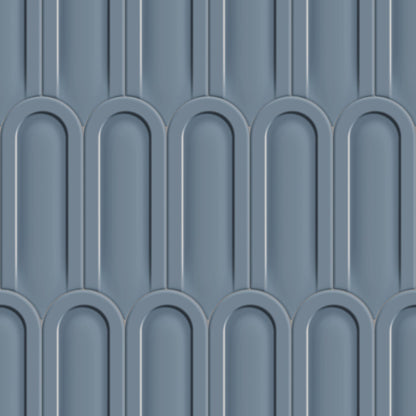 Gala | 3"x8.5" Elongated Beveled Fan Ceramic Wall Tile