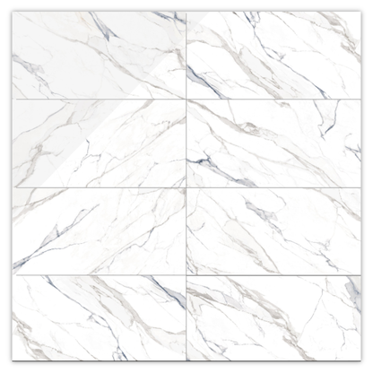 Calacatta Blue | 12"x24" Porcelain Marble Look Floor & Wall Tile