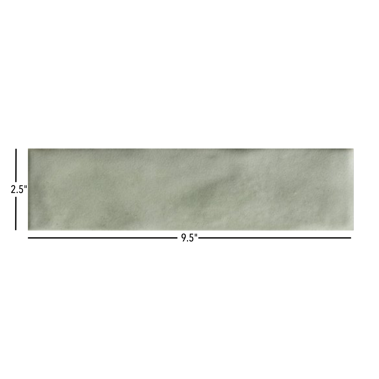 Cecilia | 2.5"x9.5" Porcelain Artisan Wall Tile