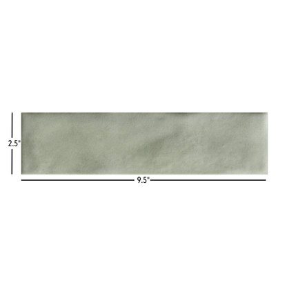 Cecilia | 2.5"x9.5" Porcelain Artisan Wall Tile