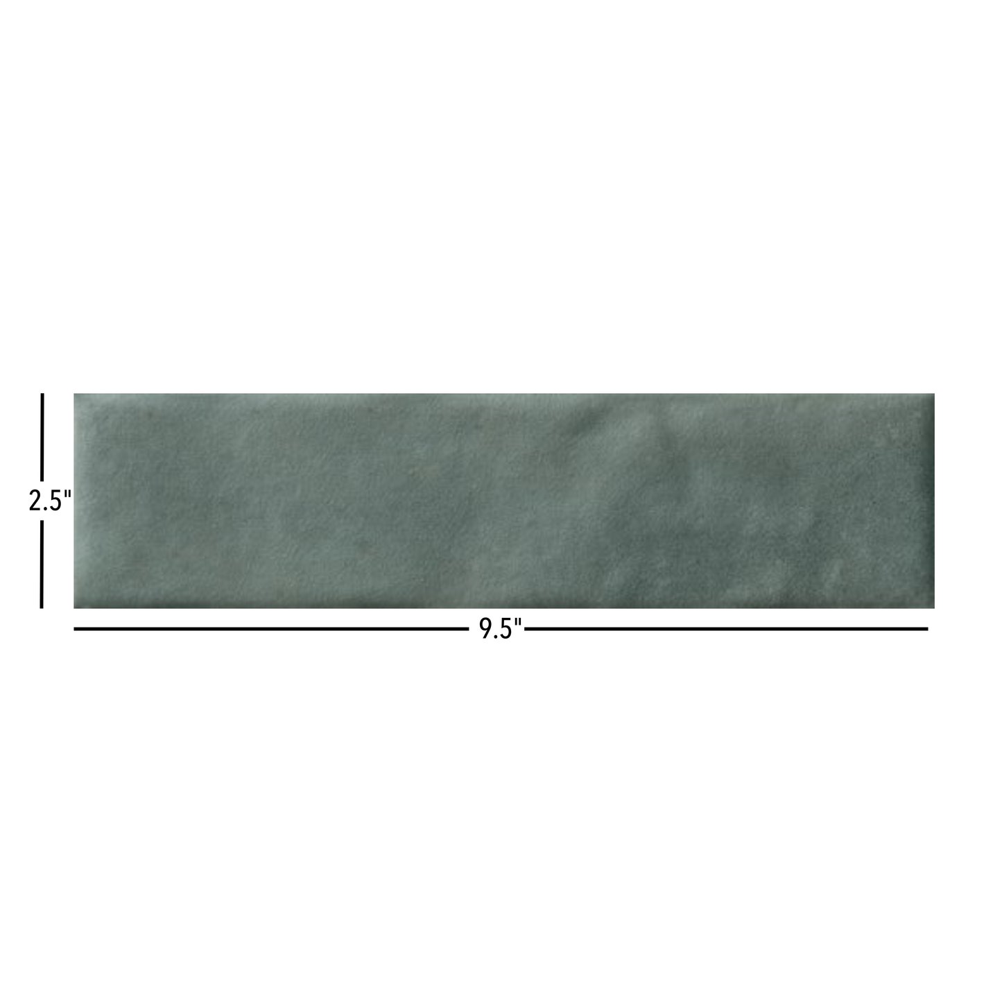 Cecilia | 2.5"x9.5" Porcelain Artisan Wall Tile