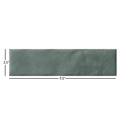 Cecilia | 2.5"x9.5" Porcelain Artisan Wall Tile