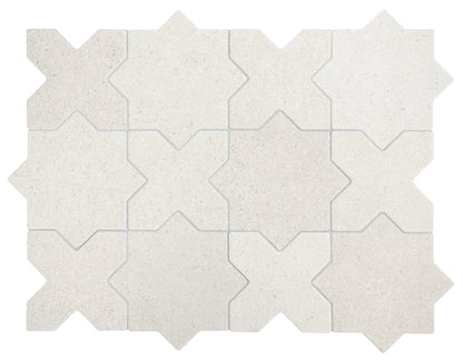Elda Star+Cross | Porcelain Stone Look Floor & Wall Tile