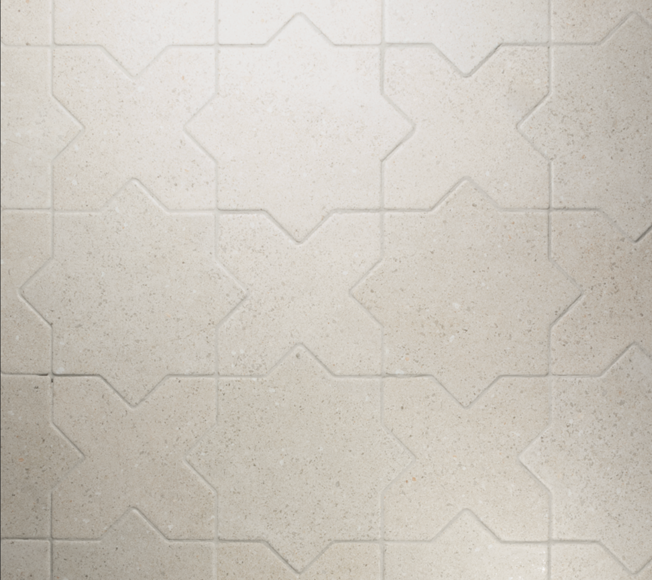 Elda Star+Cross | Porcelain Stone Look Floor & Wall Tile