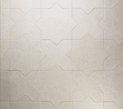 Elda Star+Cross | Porcelain Stone Look Floor & Wall Tile