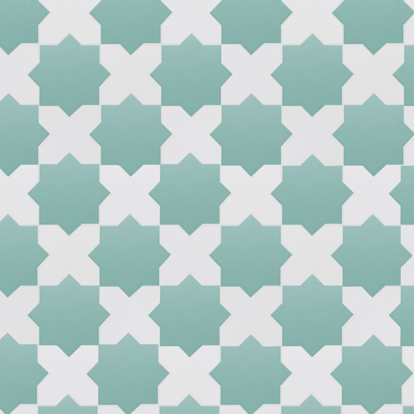 Porto Checker | Porcelain Star+Cross Floor & Wall Tile