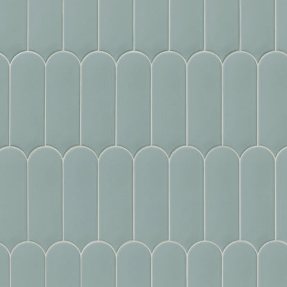 Allure Scale | 3"x8.5" Ceramic Elongated Fan Wall Tile