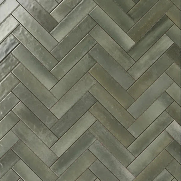 Aloe Green herringbone