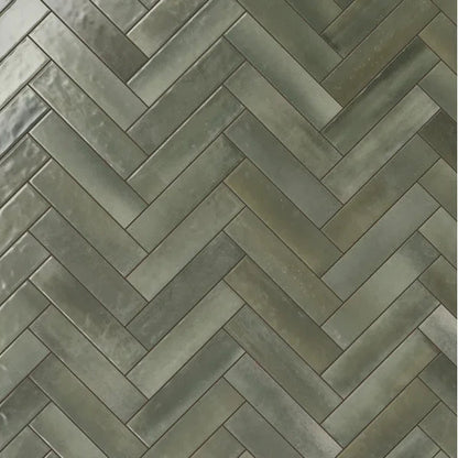 Aloe Green herringbone