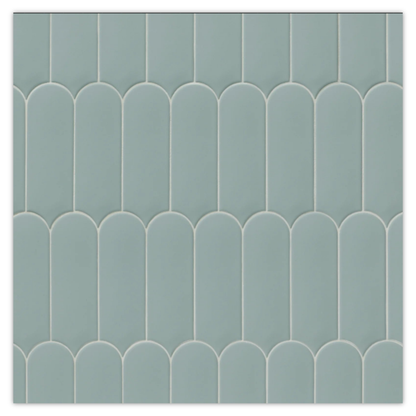 Allure Scale | 3"x8.5" Ceramic Elongated Fan Wall Tile