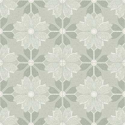 Flora Moda | 6"x6" Serena Porcelain Encaustic Look Floor & Wall Tile