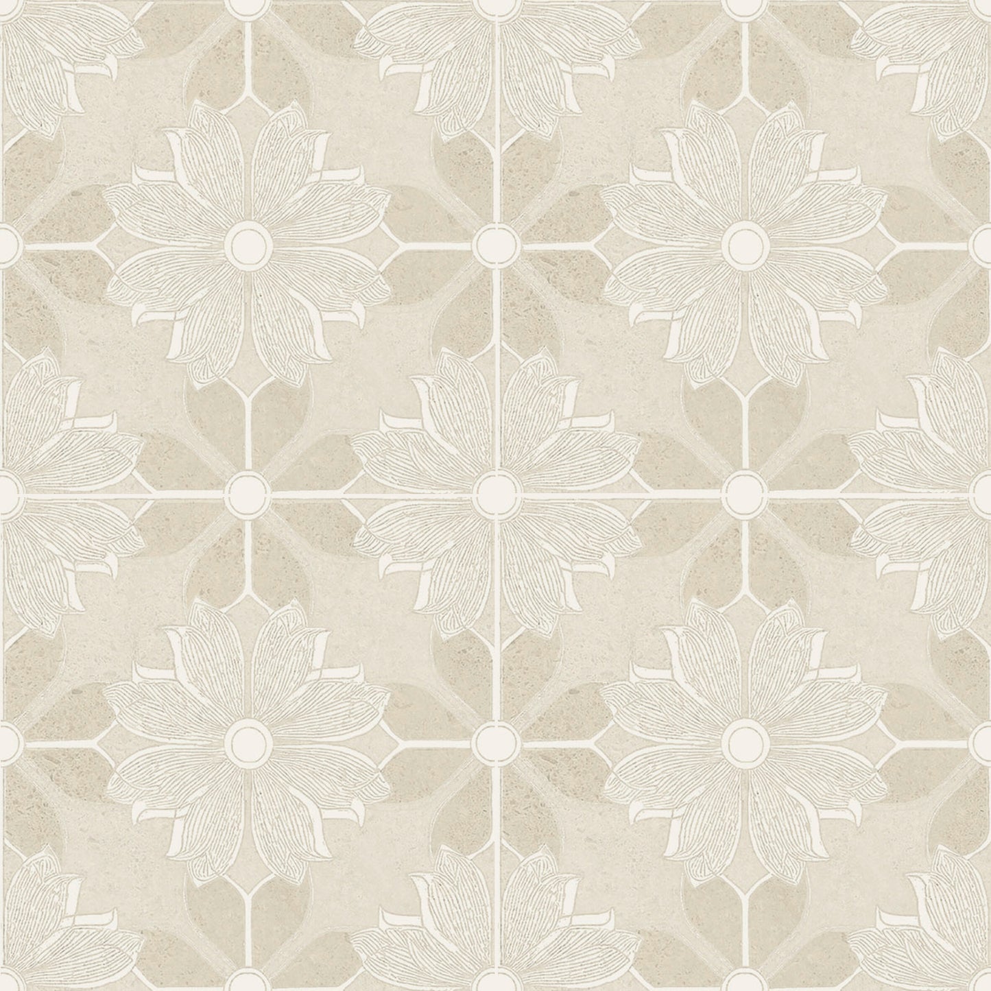 Flora Moda | 6"x6" Serena Porcelain Encaustic Look Floor & Wall Tile