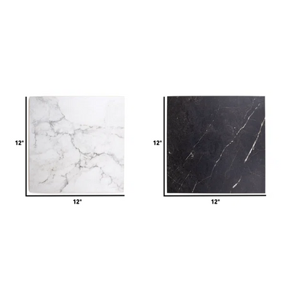 Palazzo Checkerboard | 12" x 12" Porcelain Marble Look Floor & Wall Tile