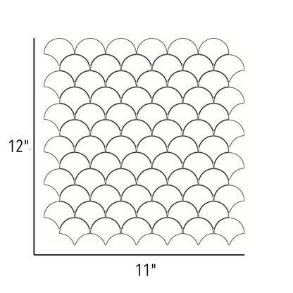 Dash | 11"x12" Brentwood Recycled Glass Mosaic Tile