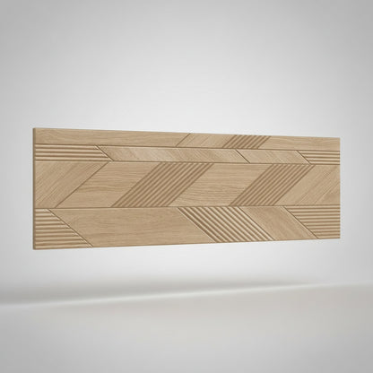 Dimensi | 12"x36" Ceramic Dark Oak Liner Deco Wall Tile