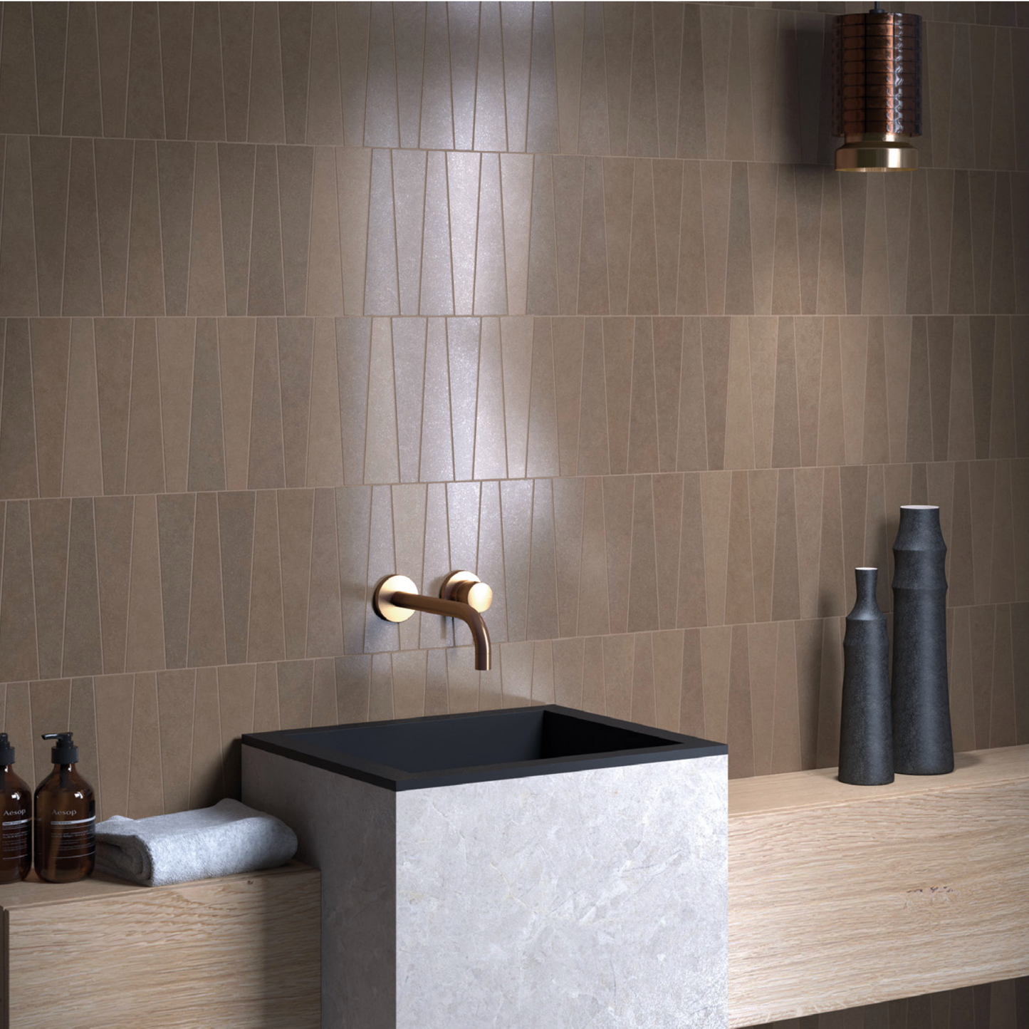 Bamboo | 2.5"x9" Porcelain Trapezoid Floor & Wall Tile