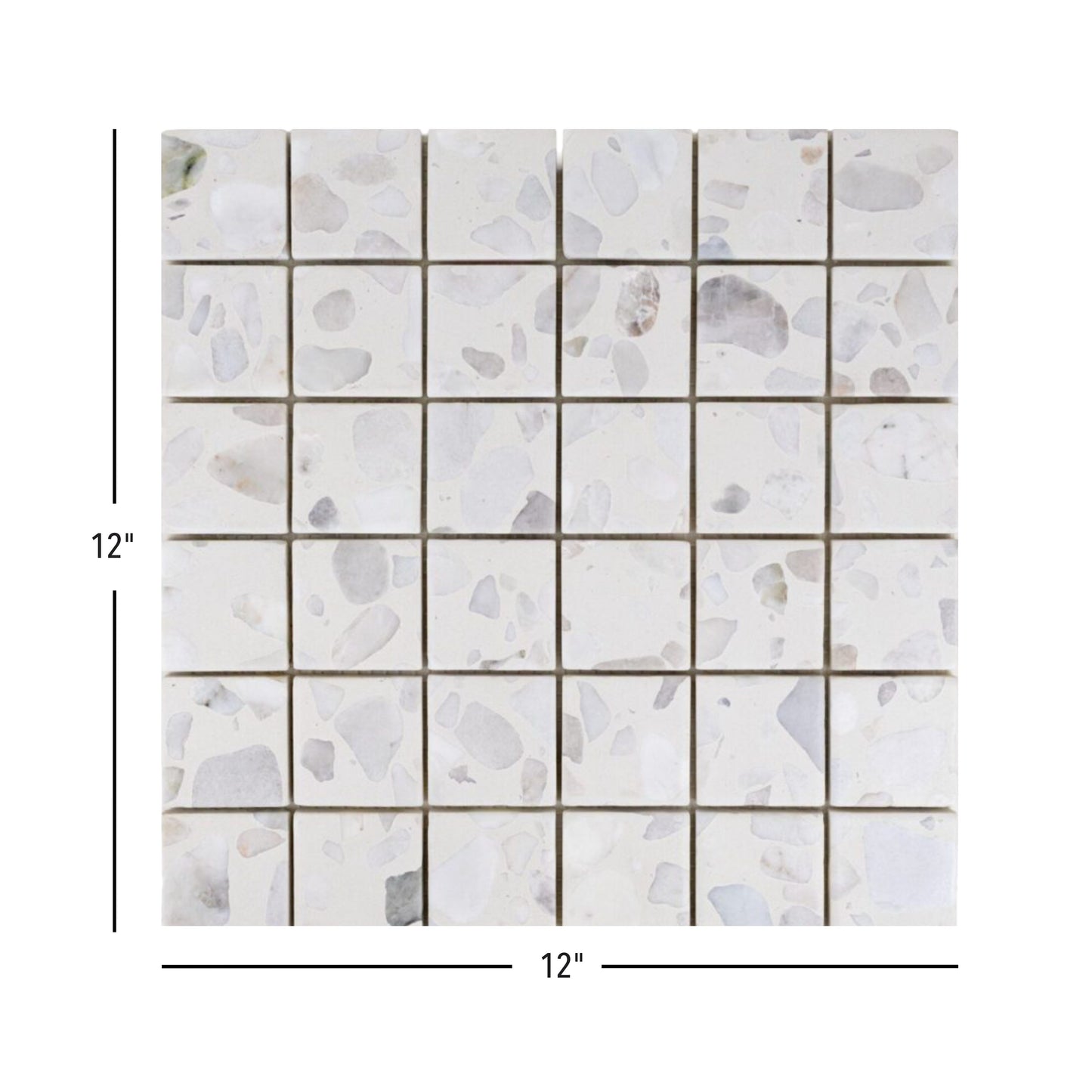 Terrazzo Living | 2"x2" Terrazzo Mosaic Floor & Wall Tile