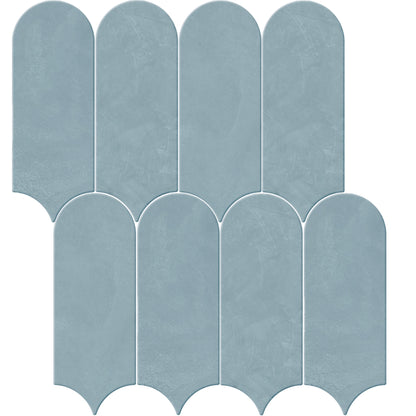 Allure Scale | 3"x8.5" Ceramic Elongated Fan Wall Tile
