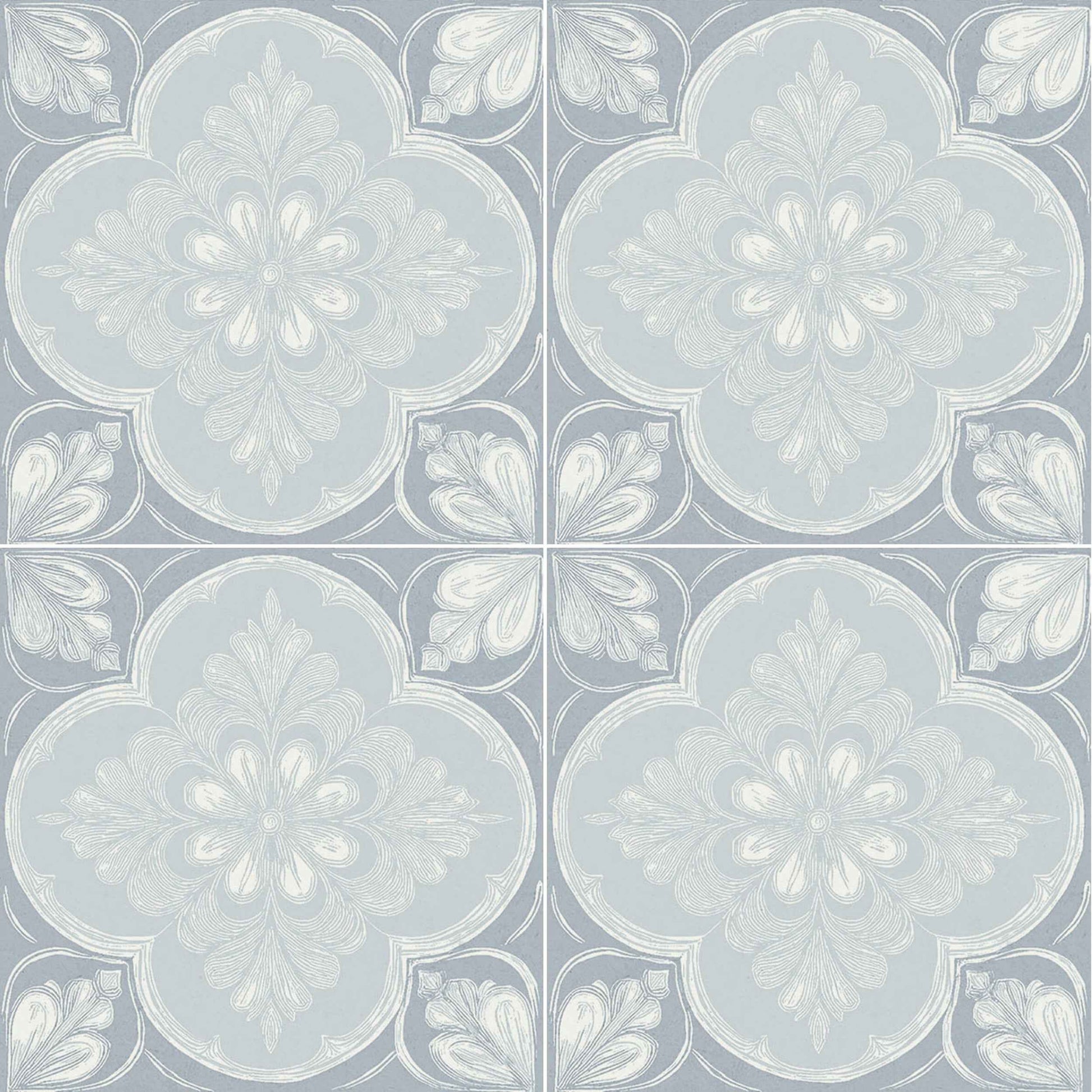 Flora Moda | 6"x6" Siena Porcelain Encaustic Look Floor & Wall Tile