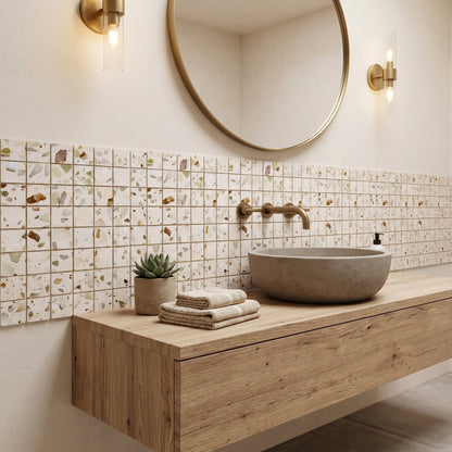 Terrazzo Living | 2"x2" Terrazzo Mosaic Floor & Wall Tile