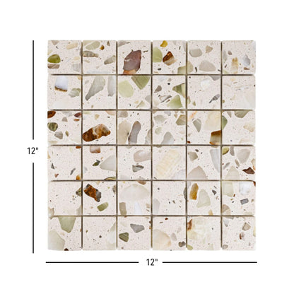 Terrazzo Living | 2"x2" Terrazzo Mosaic Floor & Wall Tile
