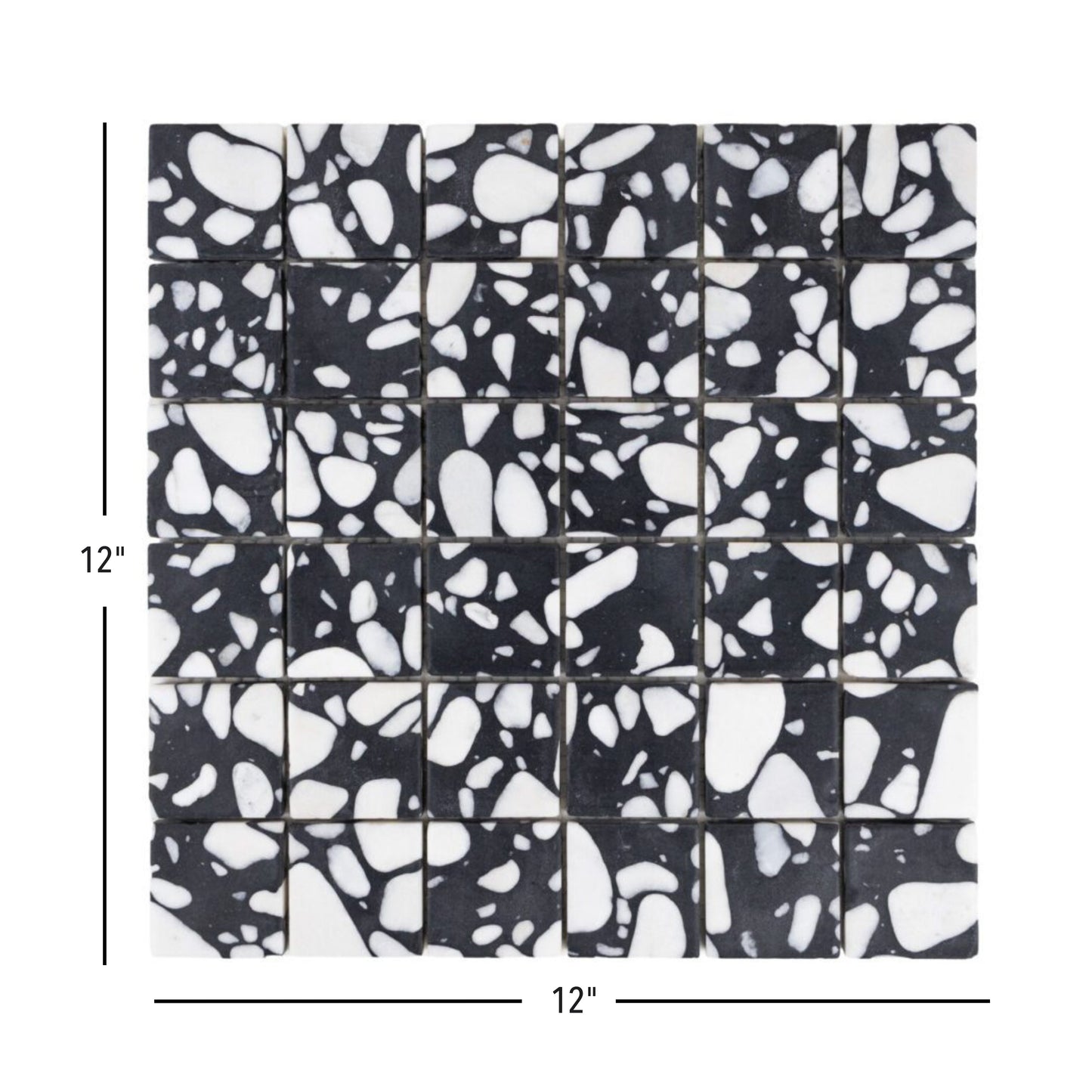 Terrazzo Living | 2"x2" Terrazzo Mosaic Floor & Wall Tile