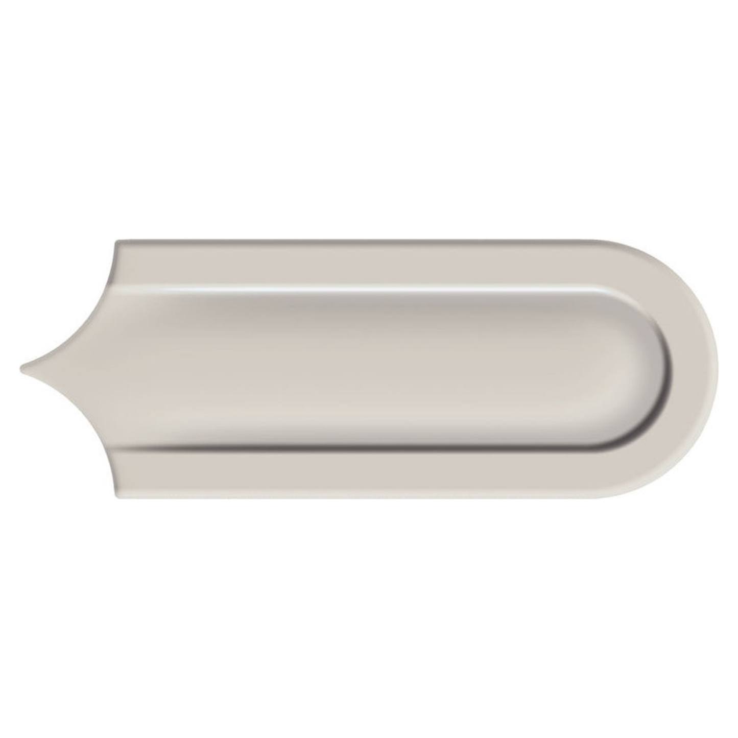 Gala | 3"x8.5" Elongated Beveled Fan Ceramic Wall Tile