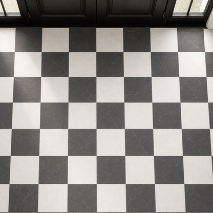 Sophia Checkerboard | 12"x12" Porcelain Marble Look Floor & Wall Tile