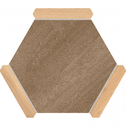 Villa Antica | Pino 9"x10" Porcelain Hexagon Wall & Floor Tile