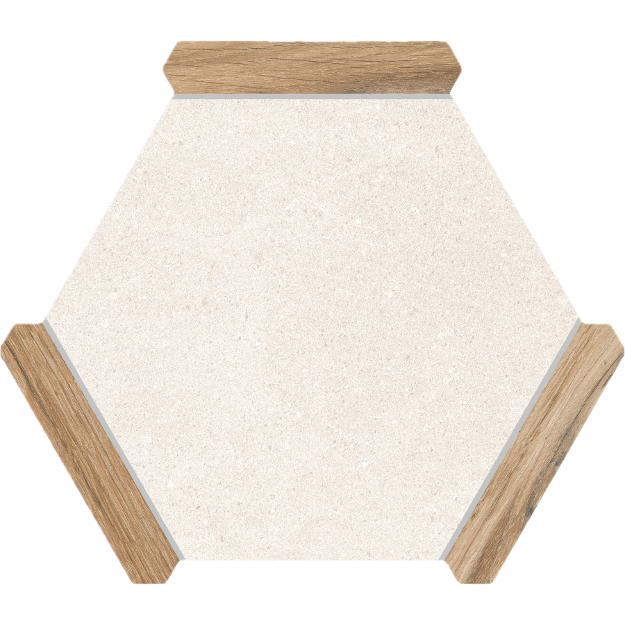 Villa Antica | Oak 9"x10" Porcelain Hexagon Wall & Floor Tile