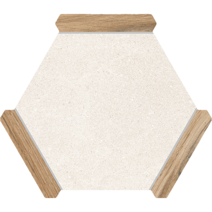Villa Antica | Oak 9"x10" Porcelain Hexagon Wall & Floor Tile