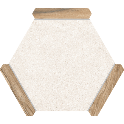 Villa Antica | Oak 9"x10" Porcelain Hexagon Wall & Floor Tile