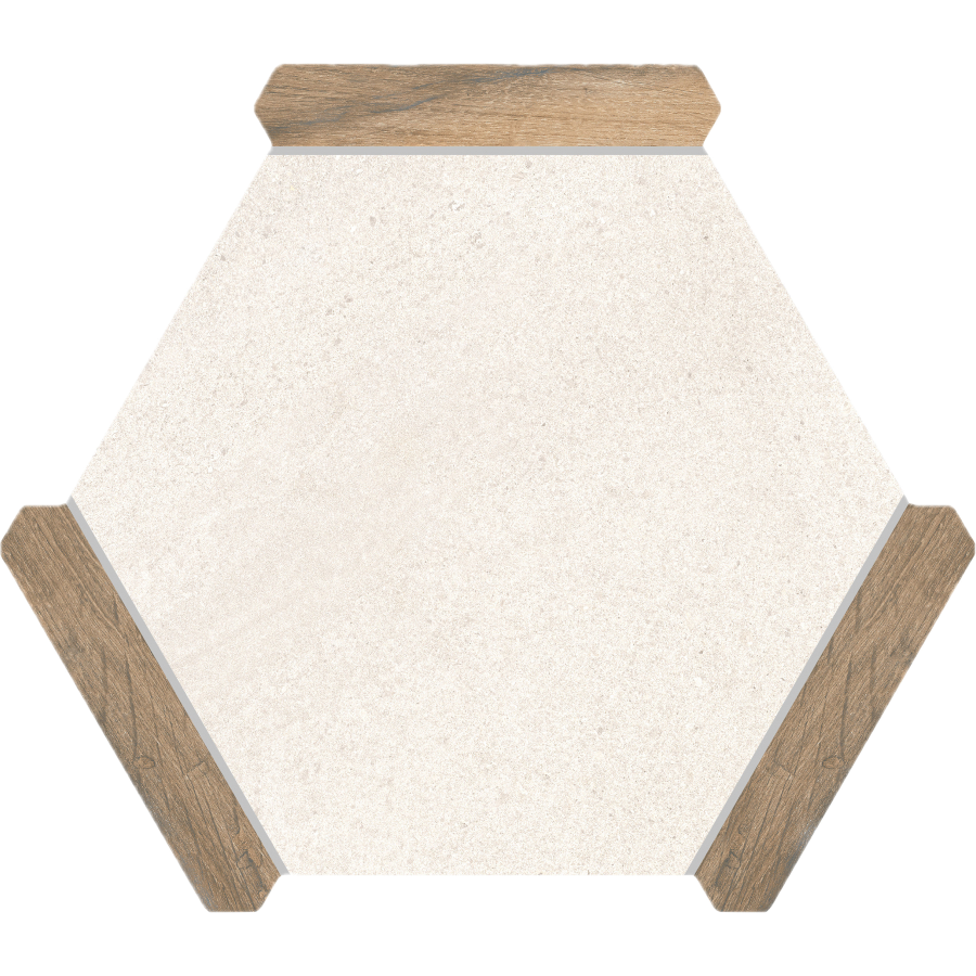 Villa Antica | Oak 9"x10" Porcelain Hexagon Wall & Floor Tile