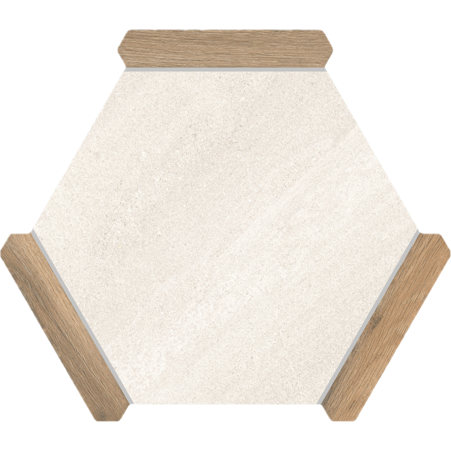 Villa Antica | Oak 9"x10" Porcelain Hexagon Wall & Floor Tile