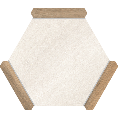 Villa Antica | Oak 9"x10" Porcelain Hexagon Wall & Floor Tile