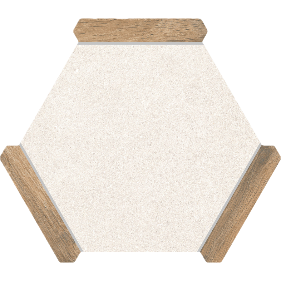 Villa Antica | Oak 9"x10" Porcelain Hexagon Wall & Floor Tile