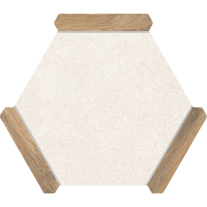 Villa Antica | Oak 9"x10" Porcelain Hexagon Wall & Floor Tile