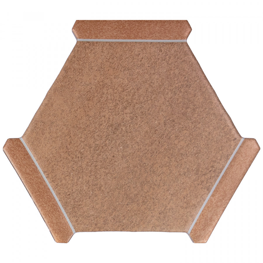 Villa Antica | Slate Cotto 9"x10" Porcelain Hexagon Wall & Floor Tile